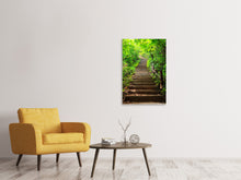 Load image into Gallery viewer, Canvas print Wood Stairs
