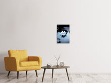 Load image into Gallery viewer, Canvas print Black And White Photograph Waterlily
