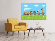 Load image into Gallery viewer, Canvas print Animal Train
