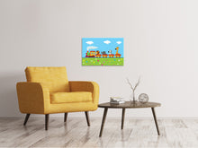 Load image into Gallery viewer, Canvas print Animal Train
