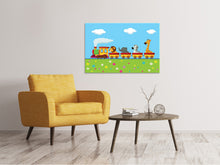 Load image into Gallery viewer, Canvas print Animal Train
