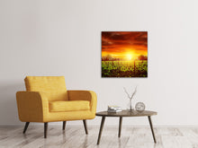 Load image into Gallery viewer, Canvas print The Vineyard At Sunset

