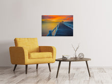 Load image into Gallery viewer, Canvas print A Wooden Bridge In The Far East
