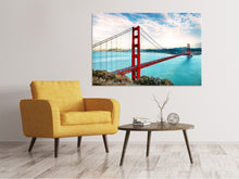 Load image into Gallery viewer, Canvas print Red Golden Gate Bridge
