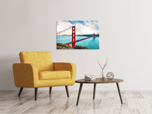 Load image into Gallery viewer, Canvas print Red Golden Gate Bridge
