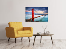 Load image into Gallery viewer, Canvas print The Golden Gate Bridge At Sunset
