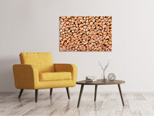 Load image into Gallery viewer, Canvas print Birch Stack
