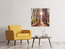 Load image into Gallery viewer, Canvas print Light At The End Of The Forest Path
