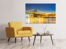Load image into Gallery viewer, Canvas print Brooklyn Bridge At Night

