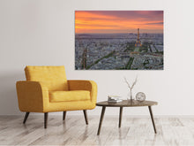 Load image into Gallery viewer, Canvas print Paris Skyline At Sunset
