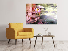 Load image into Gallery viewer, Canvas print Lilies In Pond
