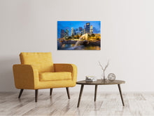 Load image into Gallery viewer, Canvas print Skyline Singapore Into A Sea Of Lights

