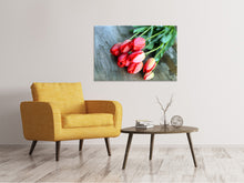 Load image into Gallery viewer, Canvas print The Red Tulip Bouquet
