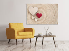 Load image into Gallery viewer, Canvas print Hearts
