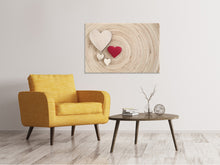 Load image into Gallery viewer, Canvas print Hearts

