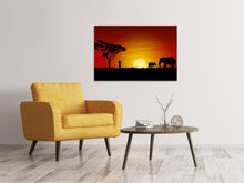 Load image into Gallery viewer, Canvas print African Steppe Elephant
