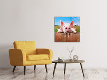 Load image into Gallery viewer, Canvas print Pig In Luck
