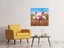 Load image into Gallery viewer, Canvas print Pig In Luck
