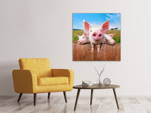 Load image into Gallery viewer, Canvas print Pig In Luck
