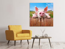 Load image into Gallery viewer, Canvas print Pig In Luck
