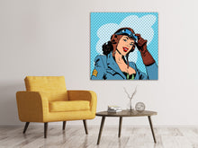 Load image into Gallery viewer, Canvas print Pop Art Pilot
