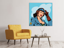 Load image into Gallery viewer, Canvas print Pop Art Pilot
