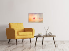 Load image into Gallery viewer, Canvas print Romantic Flamingos

