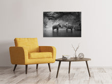 Load image into Gallery viewer, Canvas print Two Elephants
