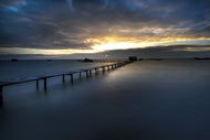 Photo Wallpaper Evening mood on the long jetty