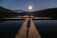Photo Wallpaper Alone at full moon