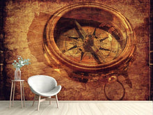 Load image into Gallery viewer, Photo Wallpaper Antique compass XL
