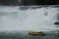 Photo Wallpaper Observation platform at the waterfall