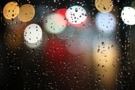 Photo Wallpaper Illuminated water drops