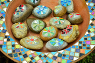 Photo Wallpaper Painted stones