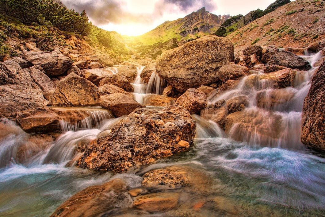 Photo Wallpaper Mountain waters