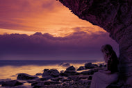 Photo Wallpaper Blue hour at the cliffs