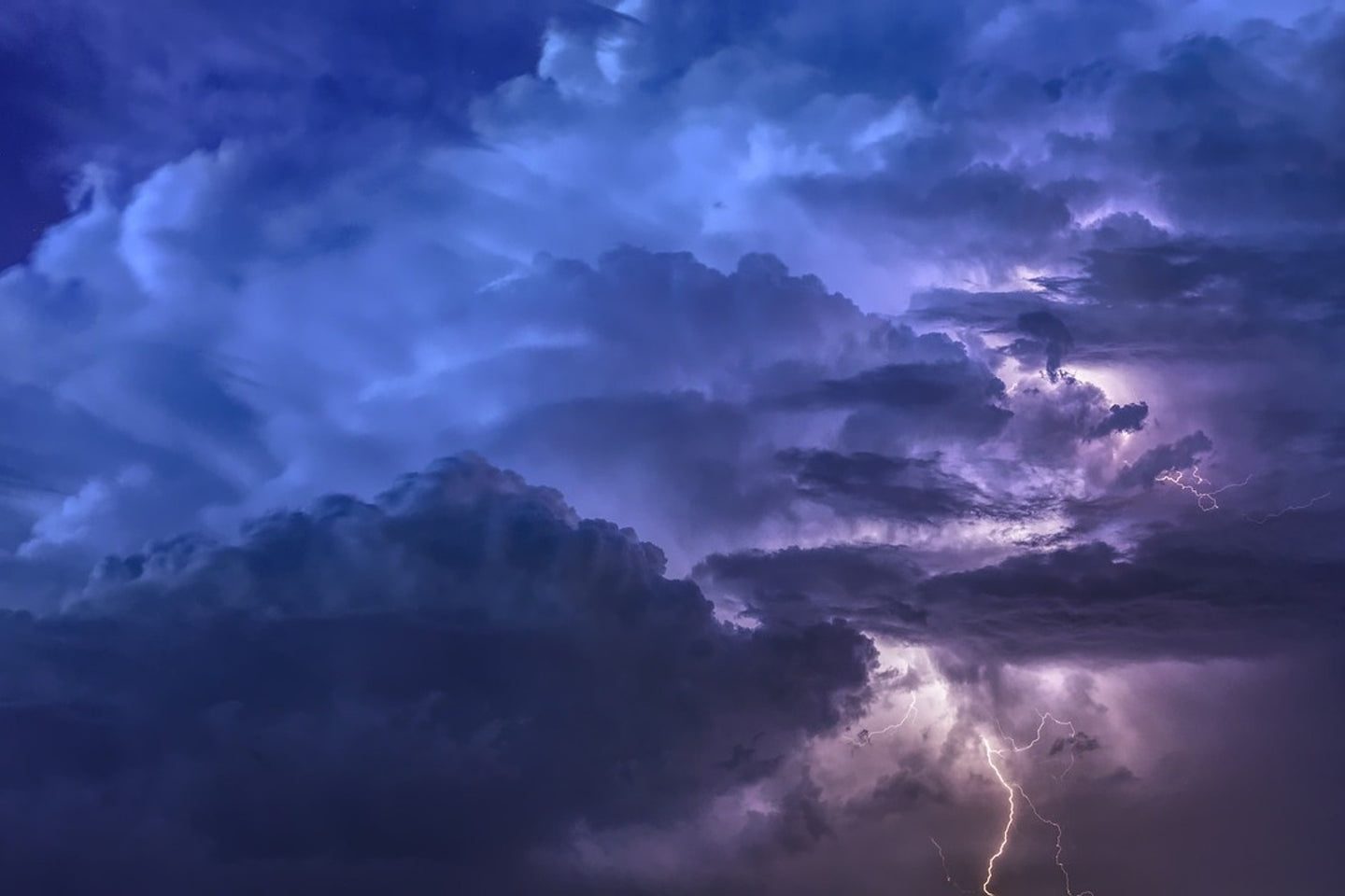 Photo Wallpaper Lightning in the sky