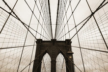 Load image into Gallery viewer, Photo Wallpaper Brooklyn Bridge with clouds
