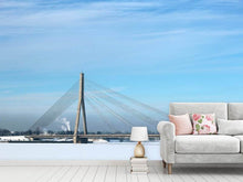 Load image into Gallery viewer, Photo Wallpaper Bridge in the snow
