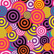 Photo Wallpaper Colorful retro circles