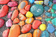 Photo Wallpaper Colorful stones