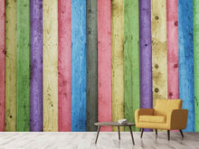 Load image into Gallery viewer, Photo Wallpaper Colorful wood
