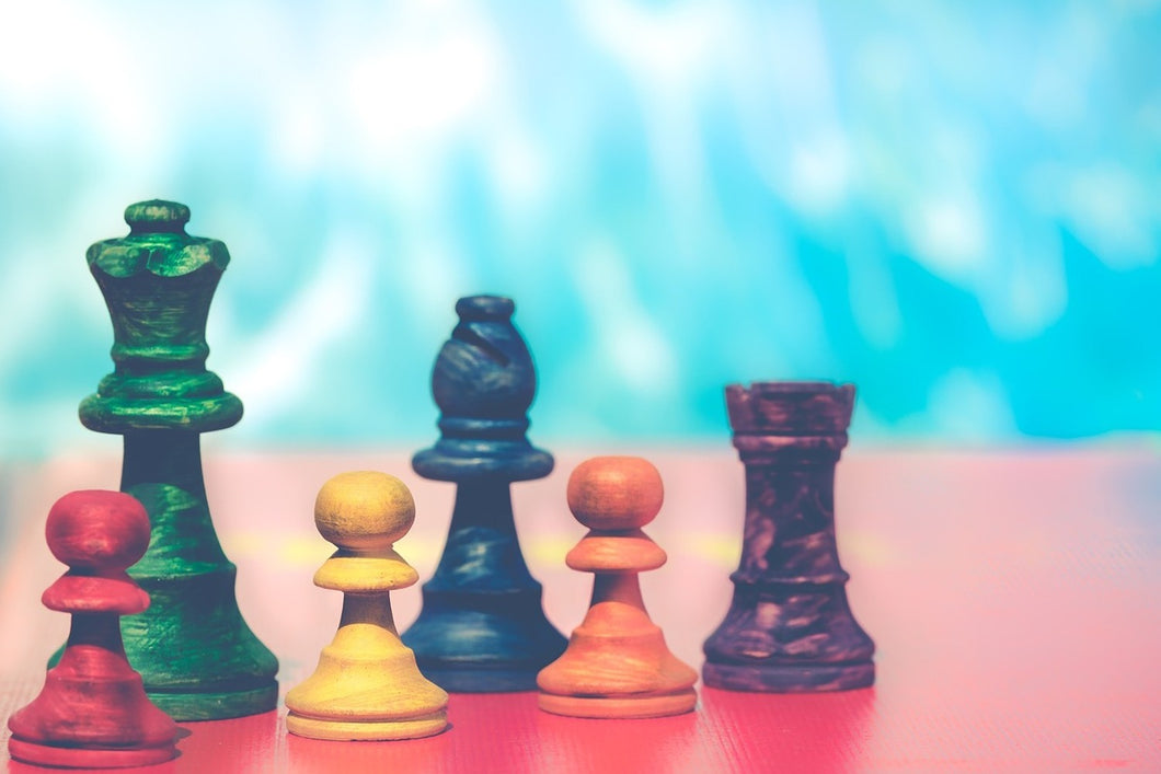 Photo Wallpaper Colorful chess