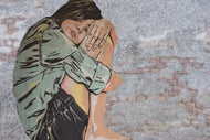 Photo Wallpaper The girl on the wall