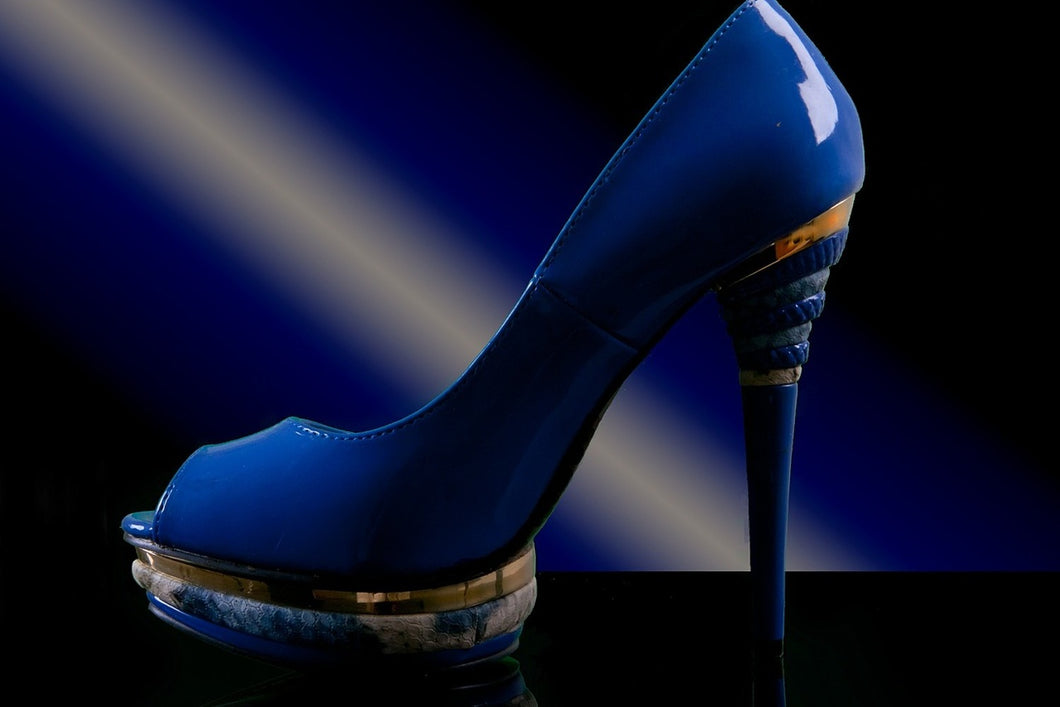 Photo Wallpaper The blue high heel