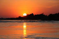 Photo Wallpaper The glowing sunset