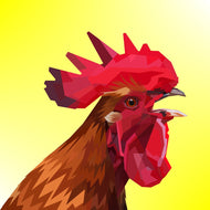 Photo Wallpaper The rooster