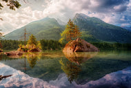 Photo Wallpaper The clear mountain lake