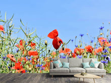 Load image into Gallery viewer, Photo Wallpaper The poppy in the flower meadow
