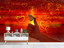 Load image into Gallery viewer, Photo Wallpaper The butterfly and the love
